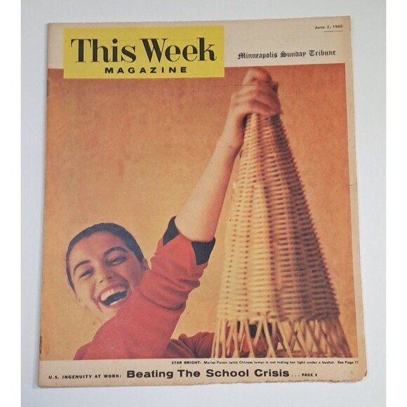 Other - This Week Magazine Minneapolis Sunday Tribune 6/3/56 Marisa Pavan Gregory Peck